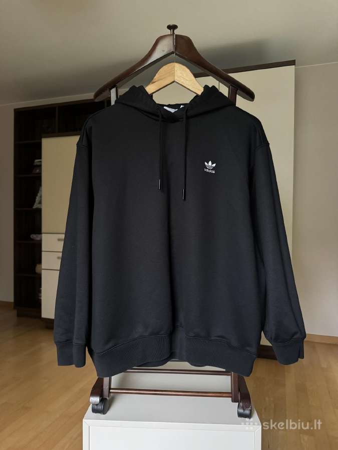 Adidas Trefoil moteriškas juodas džemperis - nuotraukos Nr. 3