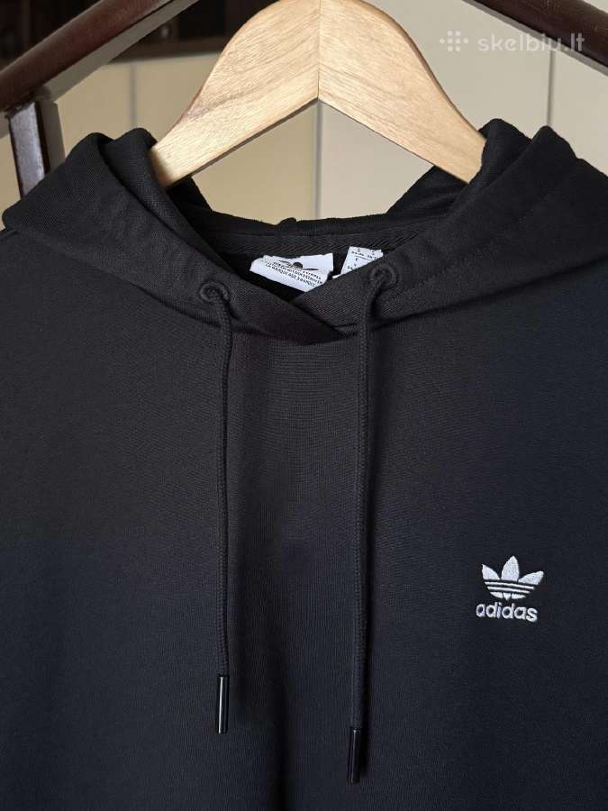 Adidas Trefoil moteriškas juodas džemperis - nuotraukos Nr. 5