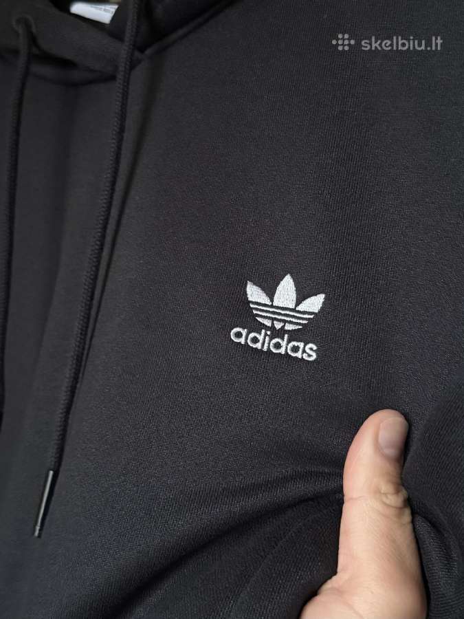Adidas Trefoil moteriškas juodas džemperis - nuotraukos Nr. 10