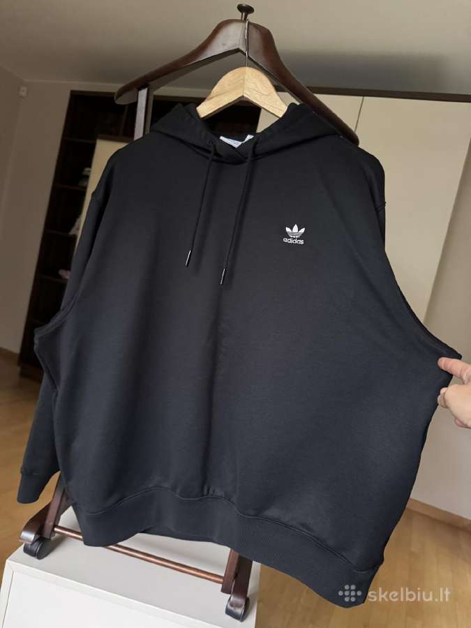 Adidas Trefoil moteriškas juodas džemperis - nuotraukos Nr. 11