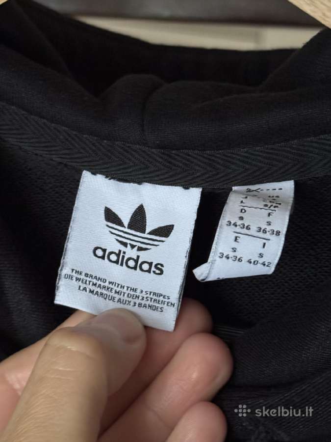 Adidas Trefoil moteriškas juodas džemperis - nuotraukos Nr. 15
