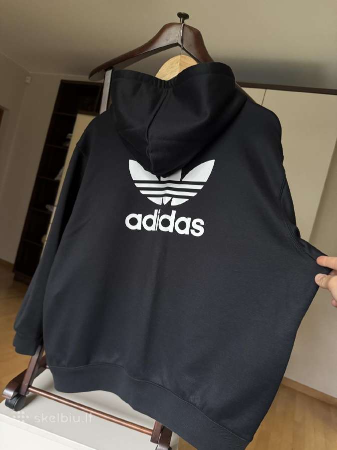 Adidas Trefoil moteriškas juodas džemperis - nuotraukos Nr. 17