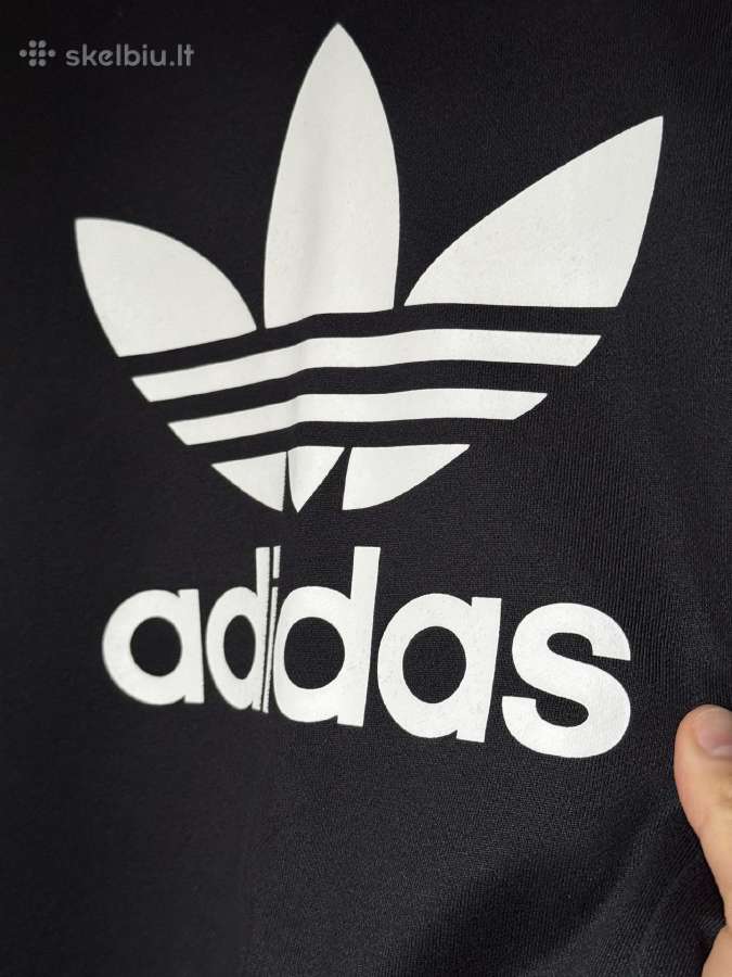 Adidas Trefoil moteriškas juodas džemperis - nuotraukos Nr. 20