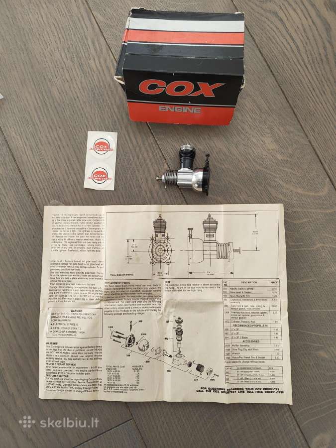 Cox Babe Bee 049 variklis lėktuvėliui 2vnt - nuotraukos Nr. 5