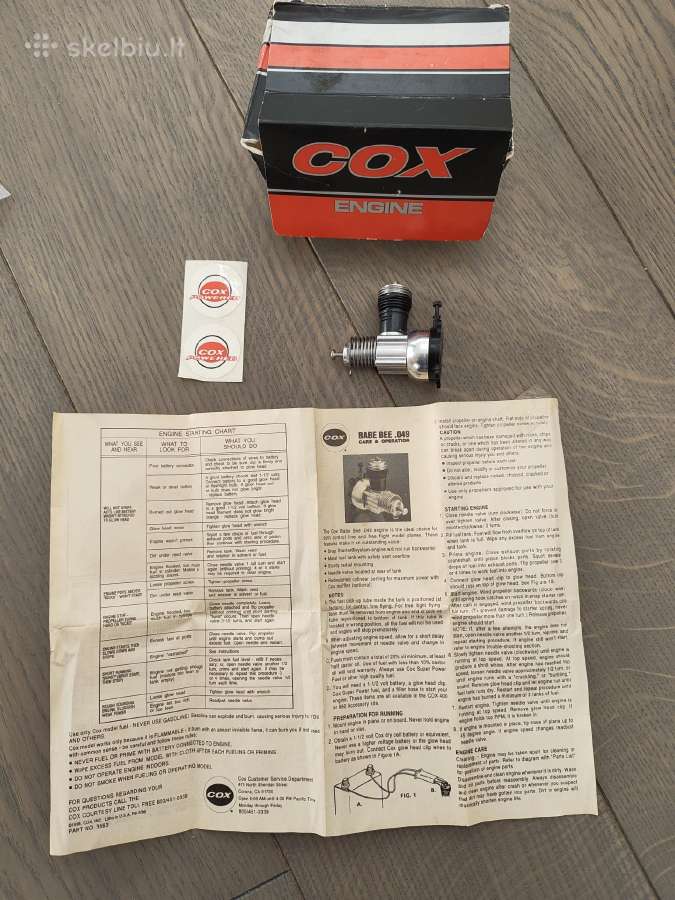 Cox Babe Bee 049 variklis lėktuvėliui 2vnt - nuotraukos Nr. 6