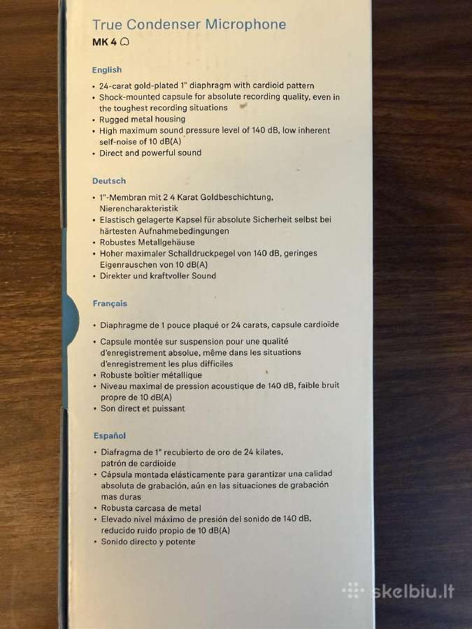 Sennheiser Mk4 Kondensatorinis mikrofonas - nuotraukos Nr. 3