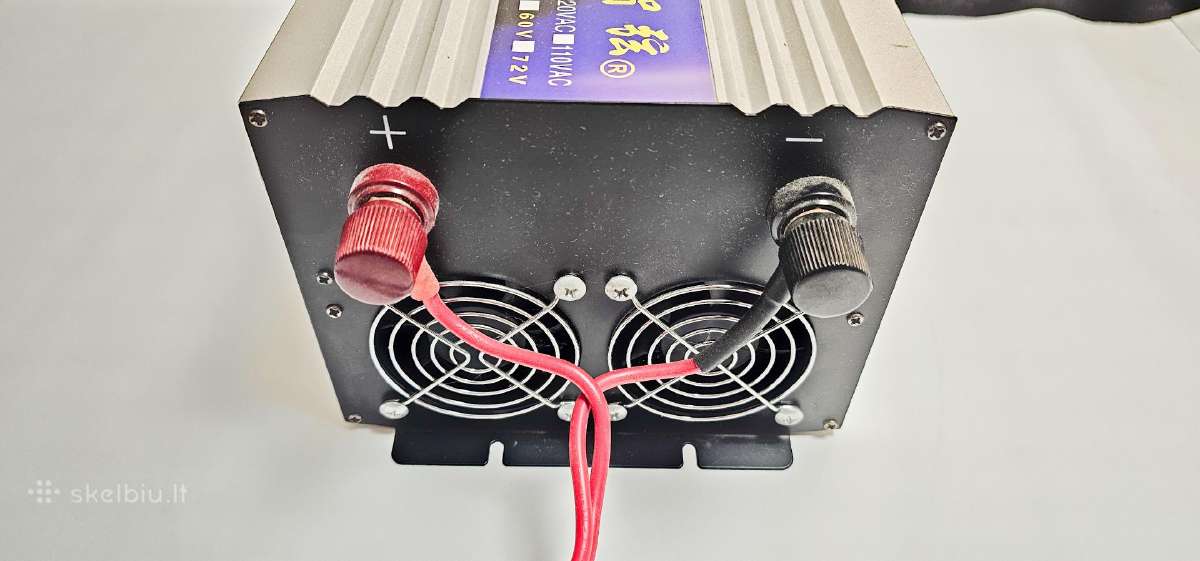 Įtampos keitiklis 12v į 220v (2500w/5000w) sinusas - nuotraukos Nr. 3