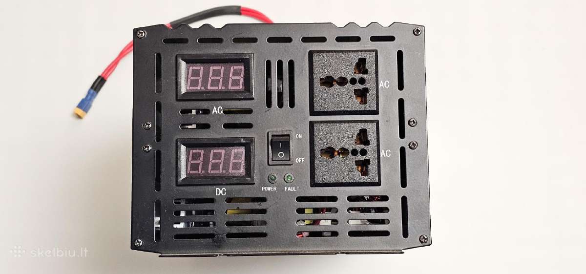 Įtampos keitiklis 12v į 220v (2500w/5000w) sinusas - nuotraukos Nr. 2