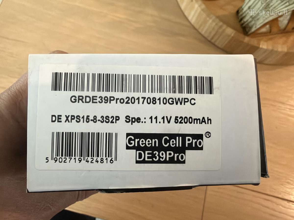 Dell Xps 15 baterija 5200 mah - nuotraukos Nr. 2