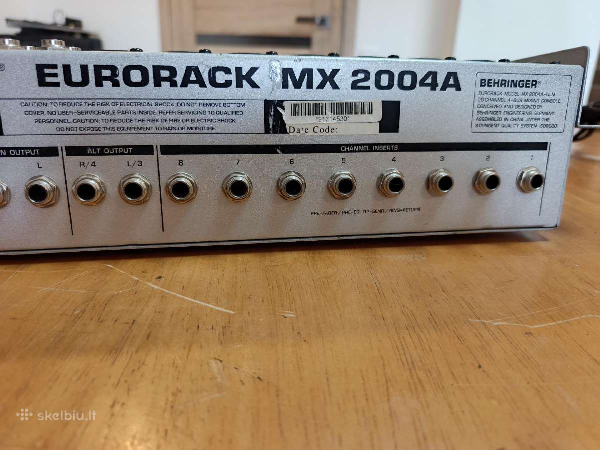 Mikserinis pultas Behringer mx 2004 a - nuotraukos Nr. 7