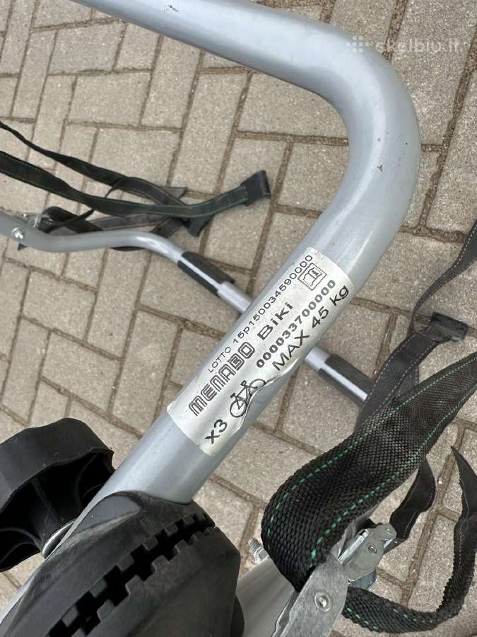Dviračių laikiklis Menabo biki - nuotraukos Nr. 2