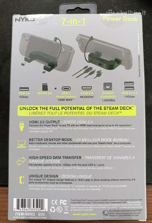 Steam Deck LCD 1 TB + Dock - nuotraukos Nr. 4