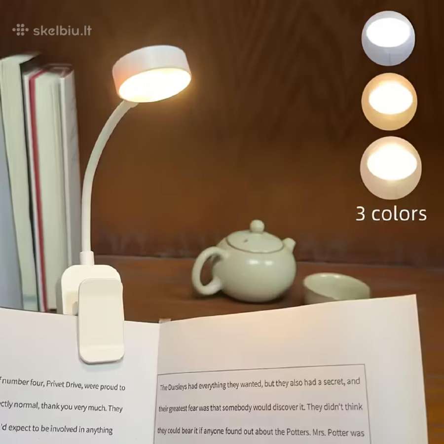 Reguliuojamo Ryškumo Baltas LED Knygos Šviestuvas - nuotraukos Nr. 2