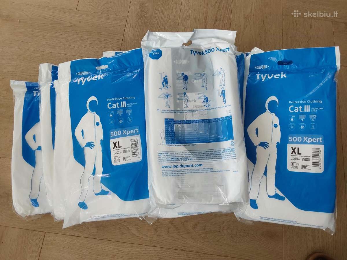 Dupont Tyvek 500 Xpert kombinezonai – L, XL, 2xl - nuotraukos Nr. 4