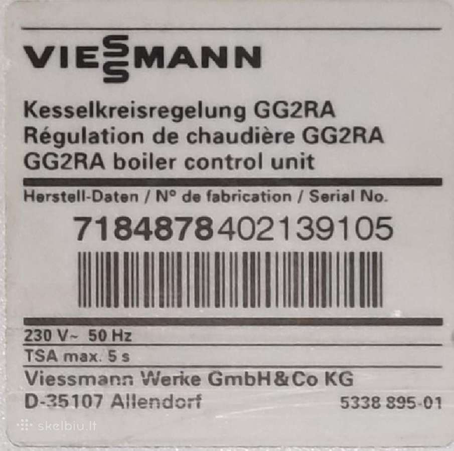 Viessmann dujinio katilo blokas - nuotraukos Nr. 2
