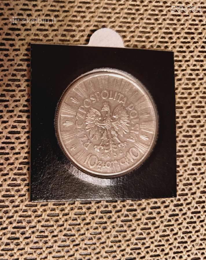 Moneta 10 Zlotų 1936 m.originalas.sidabras. Gero S - nuotraukos Nr. 4