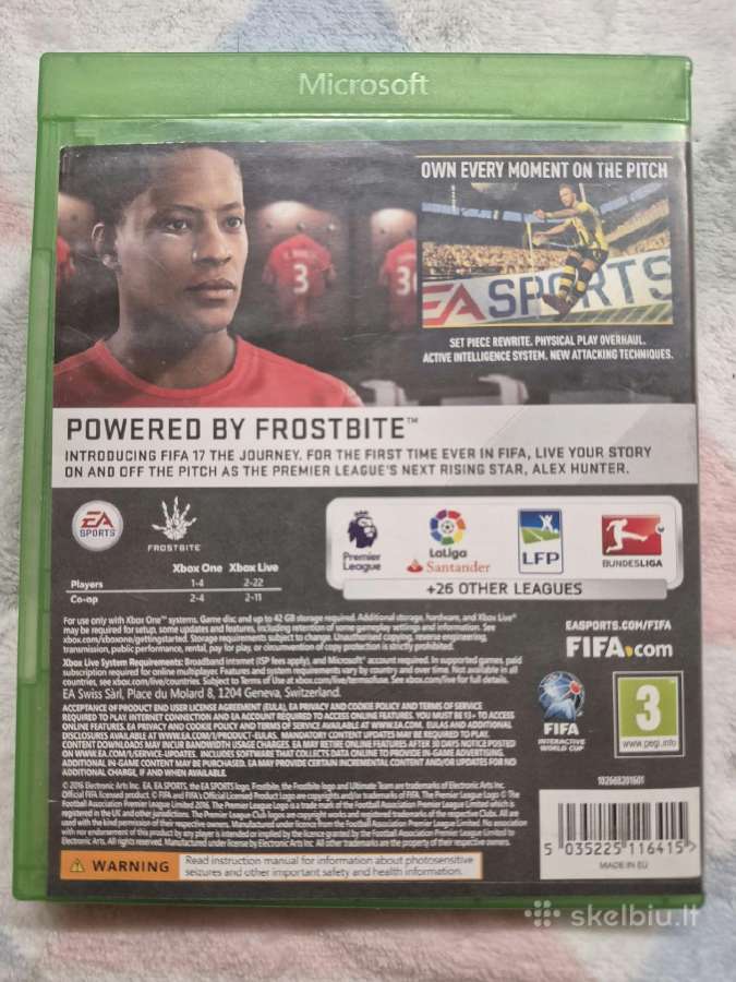 Žaidimas Ea Fifa 17 Xbox One/xbox Series X - nuotraukos Nr. 3