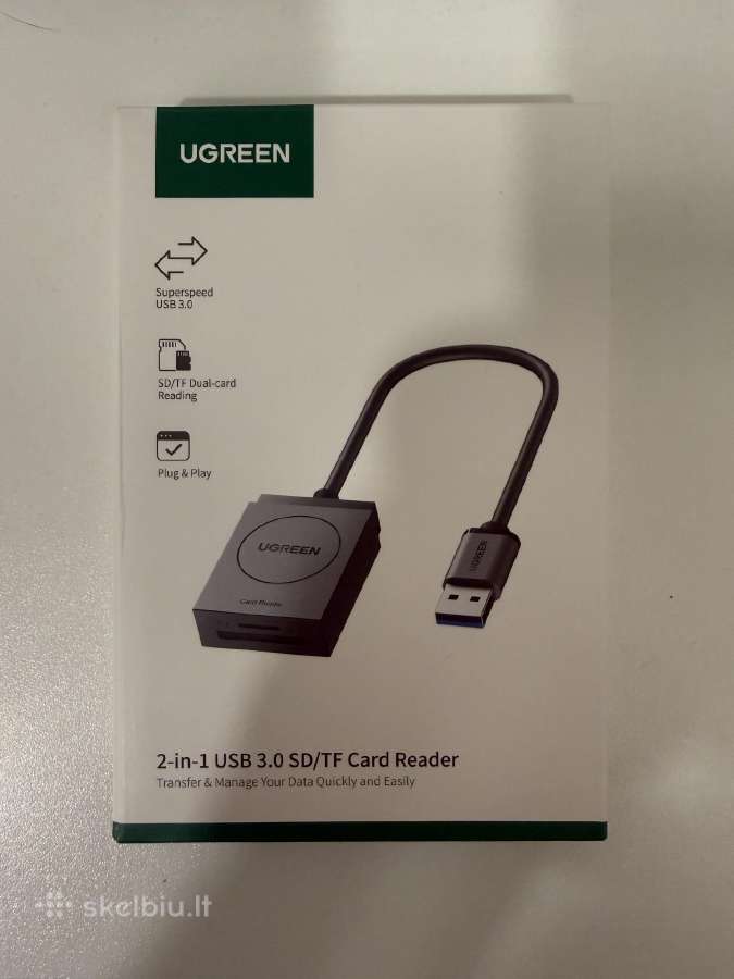 Ugreen Sd kortelių skaitytuvas - nuotraukos Nr. 3