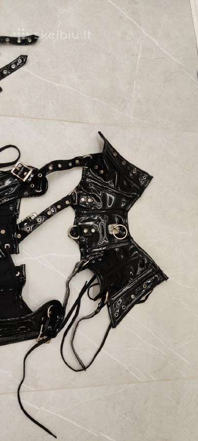 Sexy Pvc korsetu komplektas - nuotraukos Nr. 5