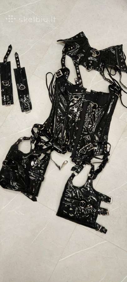 Sexy Pvc korsetu komplektas - nuotraukos Nr. 6