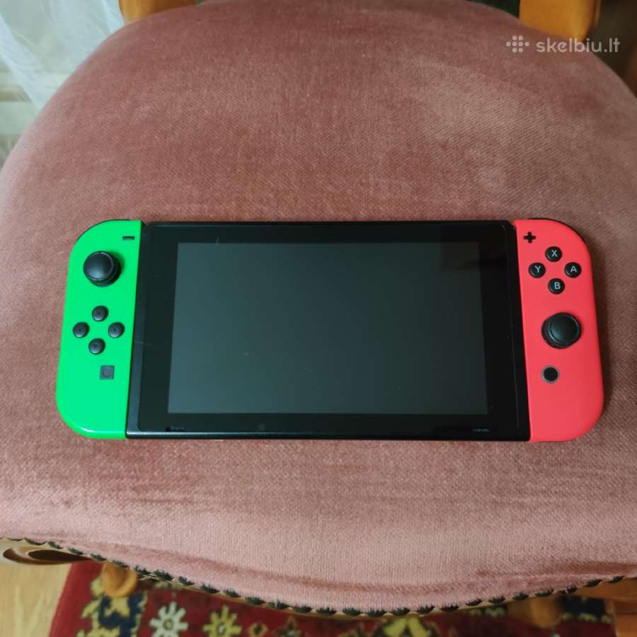 Nintendo Switch V2 32gb + Minecraft + dėklas - nuotraukos Nr. 3
