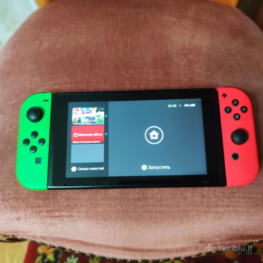 Nintendo Switch V2 32gb + Minecraft + dėklas - nuotraukos Nr. 4