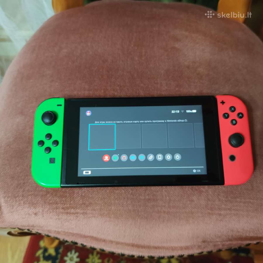 Nintendo Switch V2 32gb + Minecraft + dėklas - nuotraukos Nr. 5