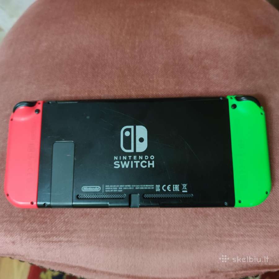 Nintendo Switch V2 32gb + Minecraft + dėklas - nuotraukos Nr. 7