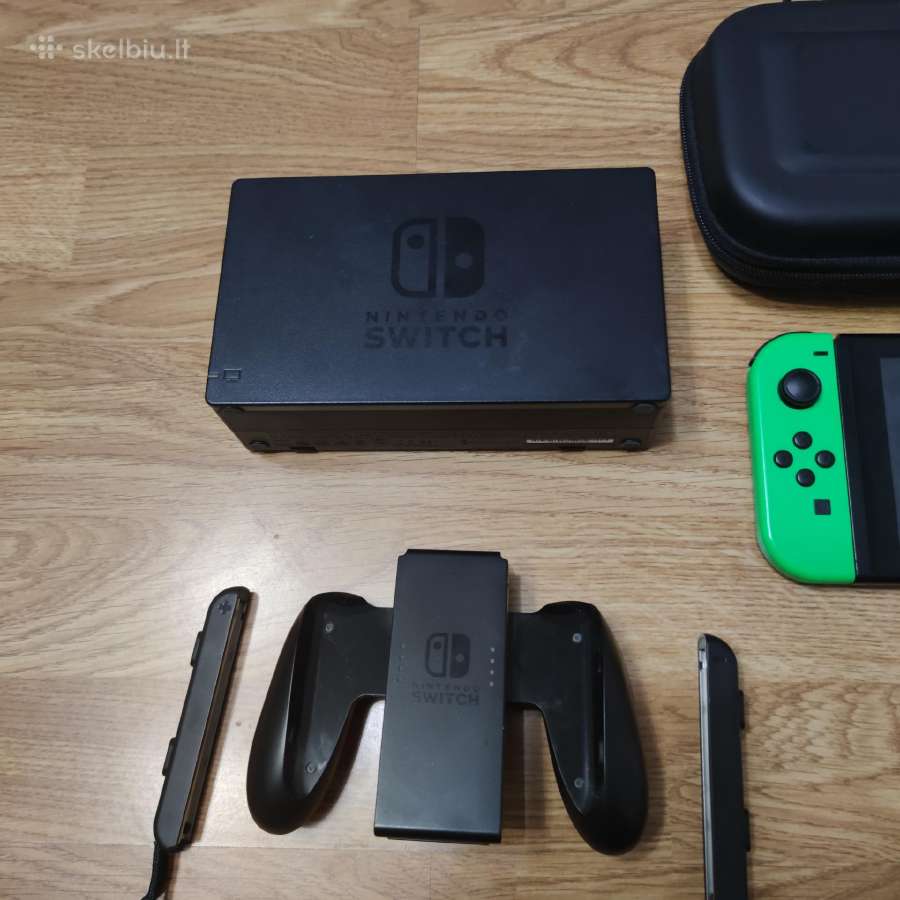 Nintendo Switch V2 32gb + Minecraft + dėklas - nuotraukos Nr. 10