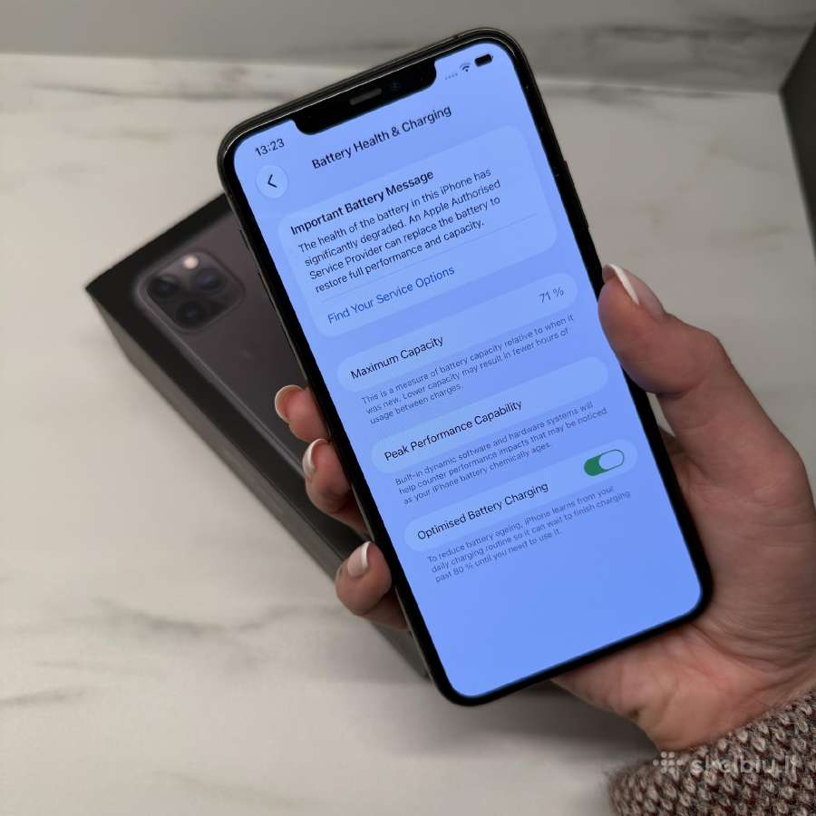 iPhone 11 pro max; 256gb space grey - nuotraukos Nr. 4