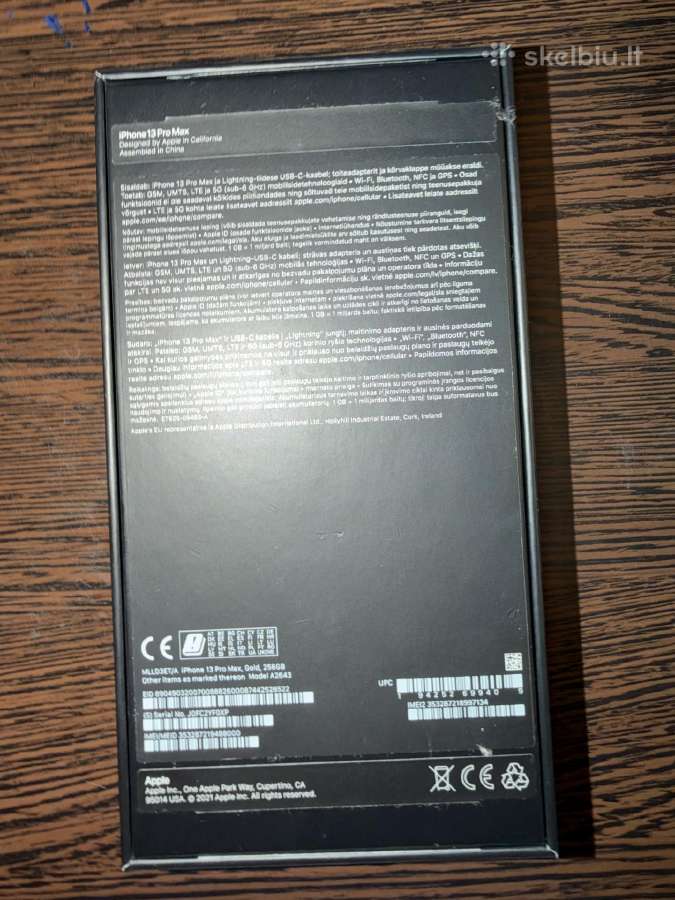 Parduododamas nauduotas iPhone 13 pro max gold 256 - nuotraukos Nr. 10