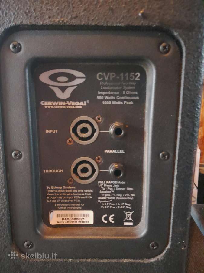 Cerwin Vega 15" 500wrms koncertinė kolonėlė - nuotraukos Nr. 4