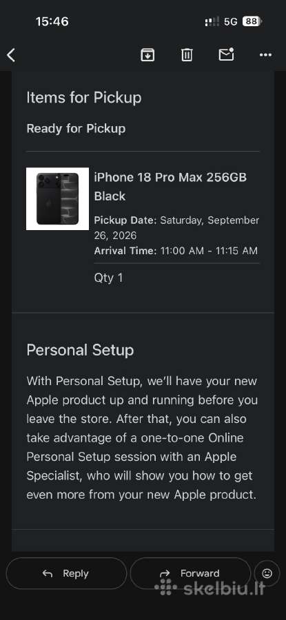 Nauji iPhone 18 Pro max 256gb Black - nuotraukos Nr. 3
