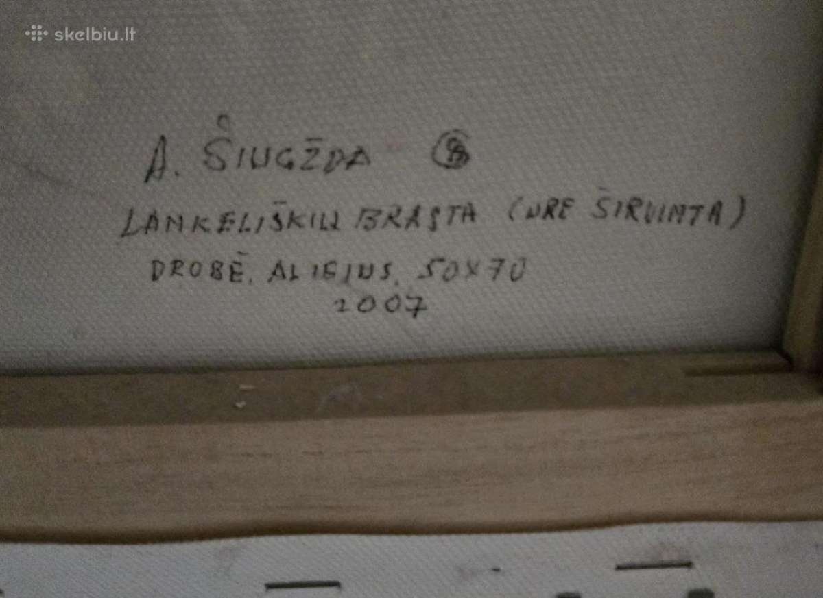 Paveikslas A. Šiugžda Lietuviu žinomo dailinin - nuotraukos Nr. 2