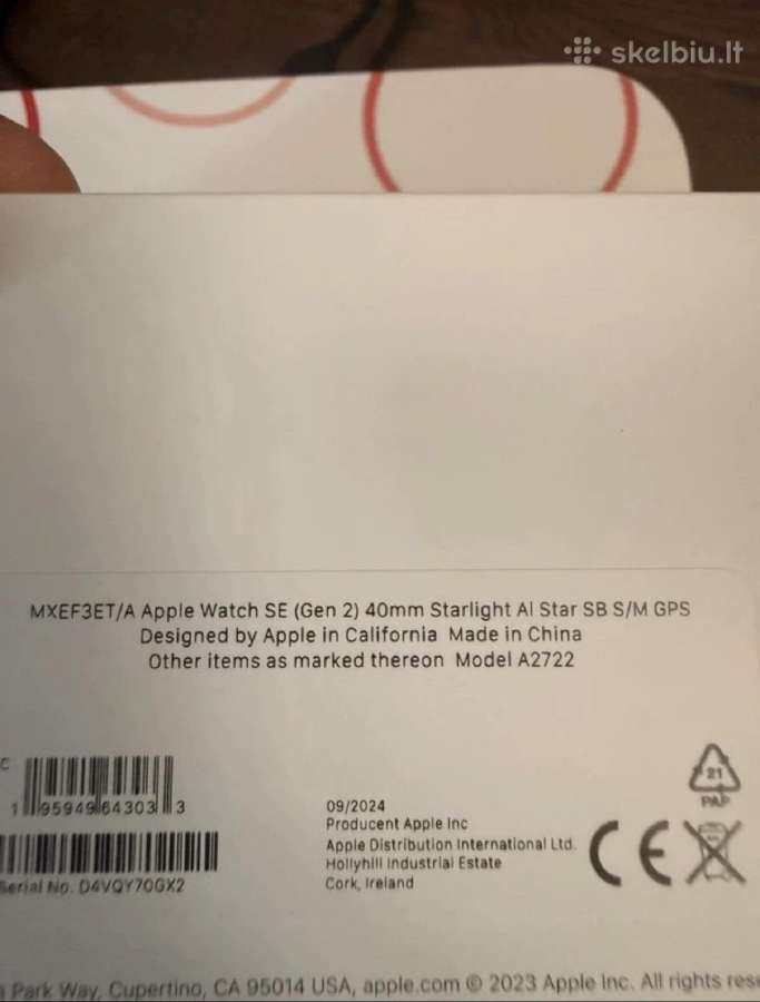 Apple watch se gen. 2 - nuotraukos Nr. 2