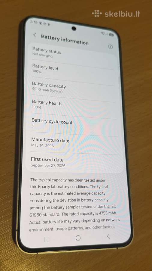 Samsung Galaxy S25 Fe 8gb 128gb - nuotraukos Nr. 2