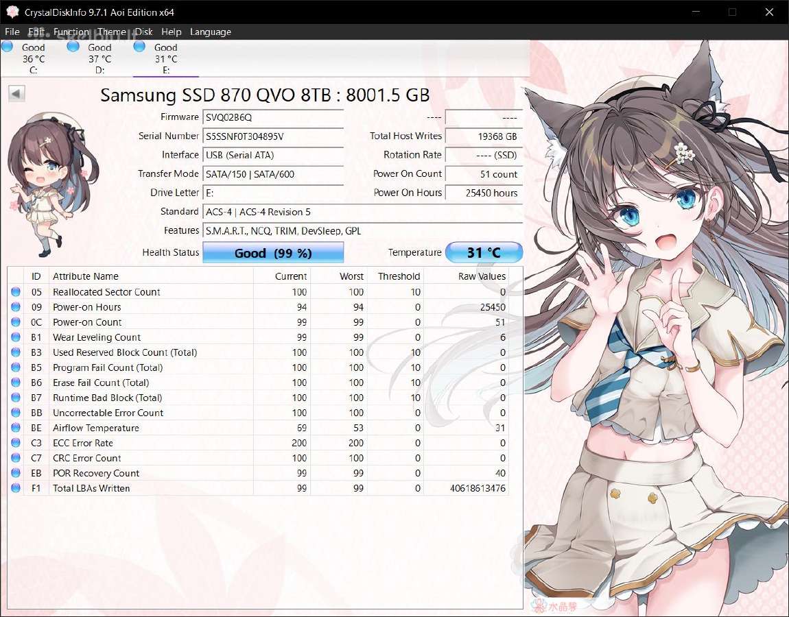 Samsung 870 Qvo 8tb - nuotraukos Nr. 2