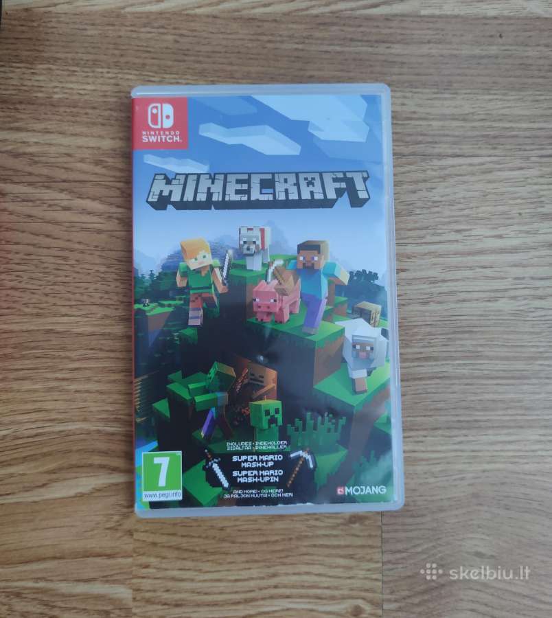 Nintendo Switch V2 32gb + Minecraft + dėklas - nuotraukos Nr. 2