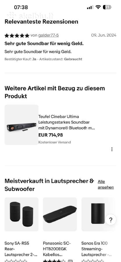 Teufel Dynamore 220w - nuotraukos Nr. 10