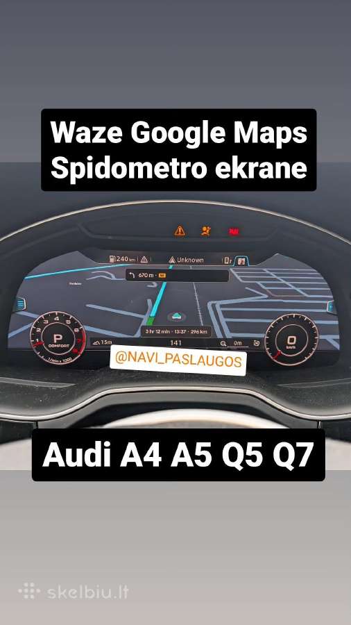 Audi Usa-eu VW Seat Skoda Waze Carplay App Connect - nuotraukos Nr. 5