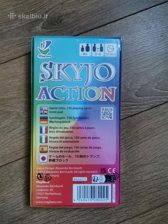 Skyjo action orginalus kortų žaidimas new - nuotraukos Nr. 2