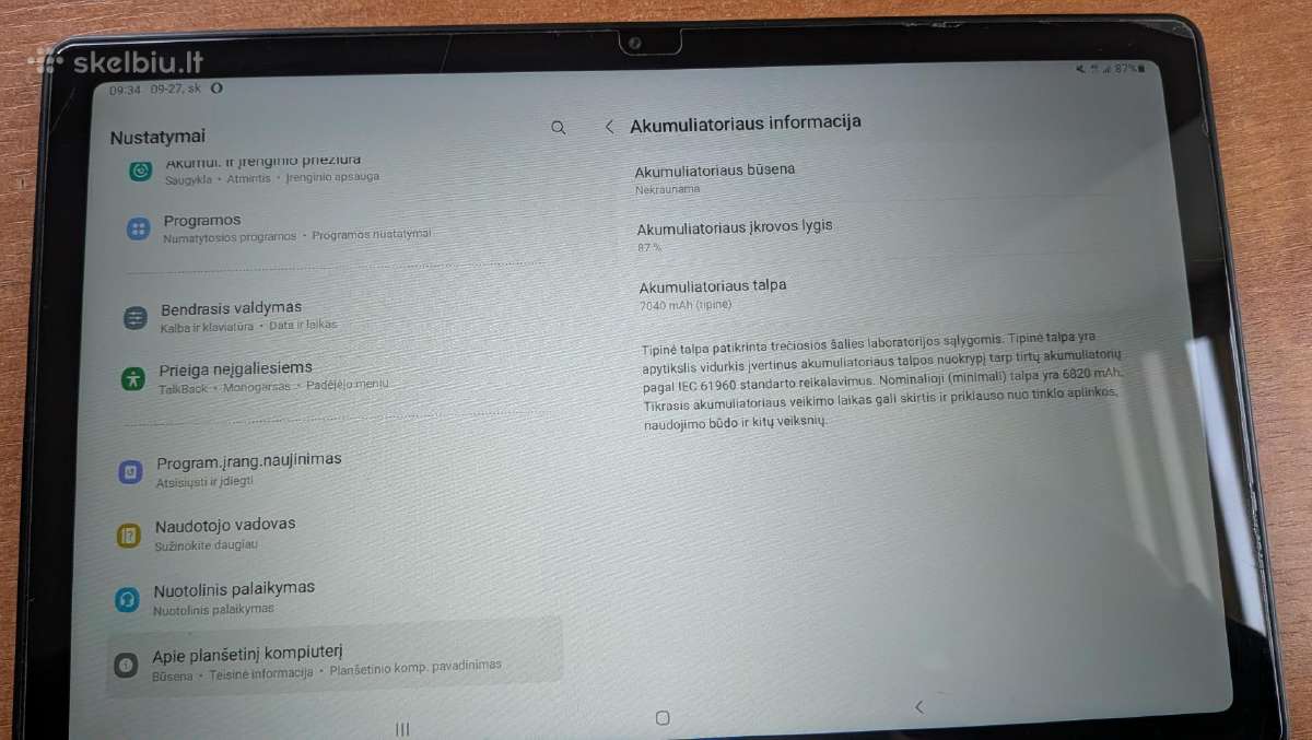 Parduodu arba keičiu Samsung Galaxy Tab A7 - nuotraukos Nr. 4