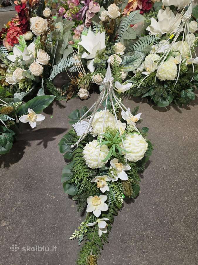 Gėlių kompozicijos kapams - nuotraukos Nr. 17