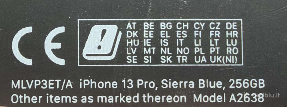 iPhone 13 Pro 256gb - nuotraukos Nr. 6