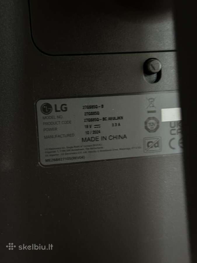 LG Ultragear 27gs85q-b – 27, 2k, 180 Hz - nuotraukos Nr. 4