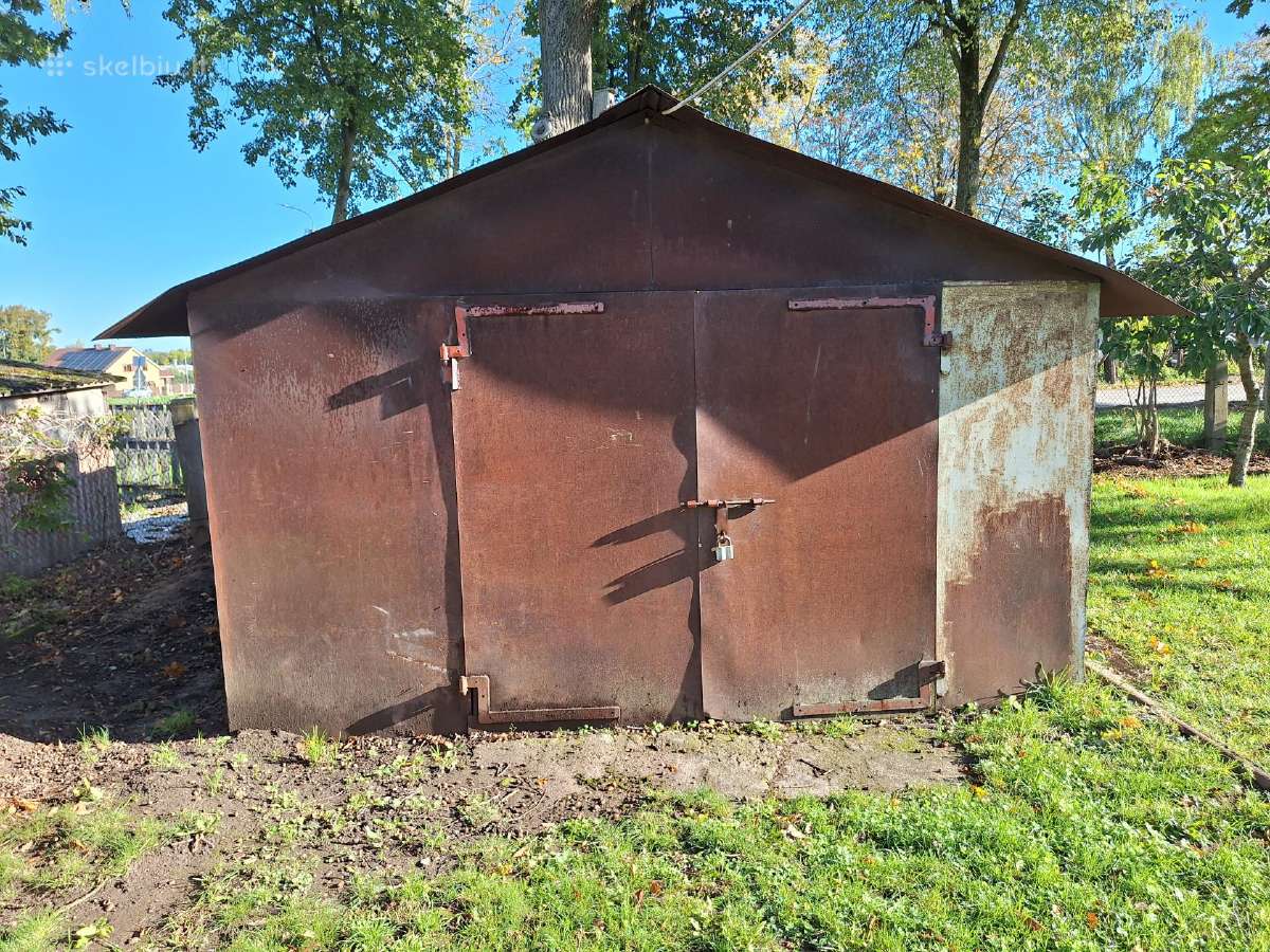 Metalinis garažas nusikelimui 6x4 - nuotraukos Nr. 2