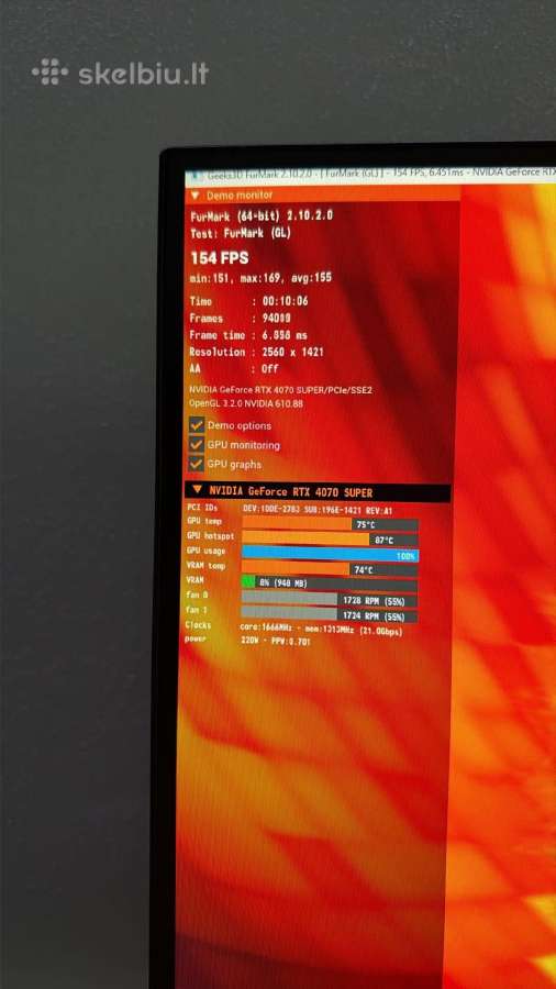 Pny Geforce Rtx 4070 Super Xlr8 Gaming 12gb - nuotraukos Nr. 5