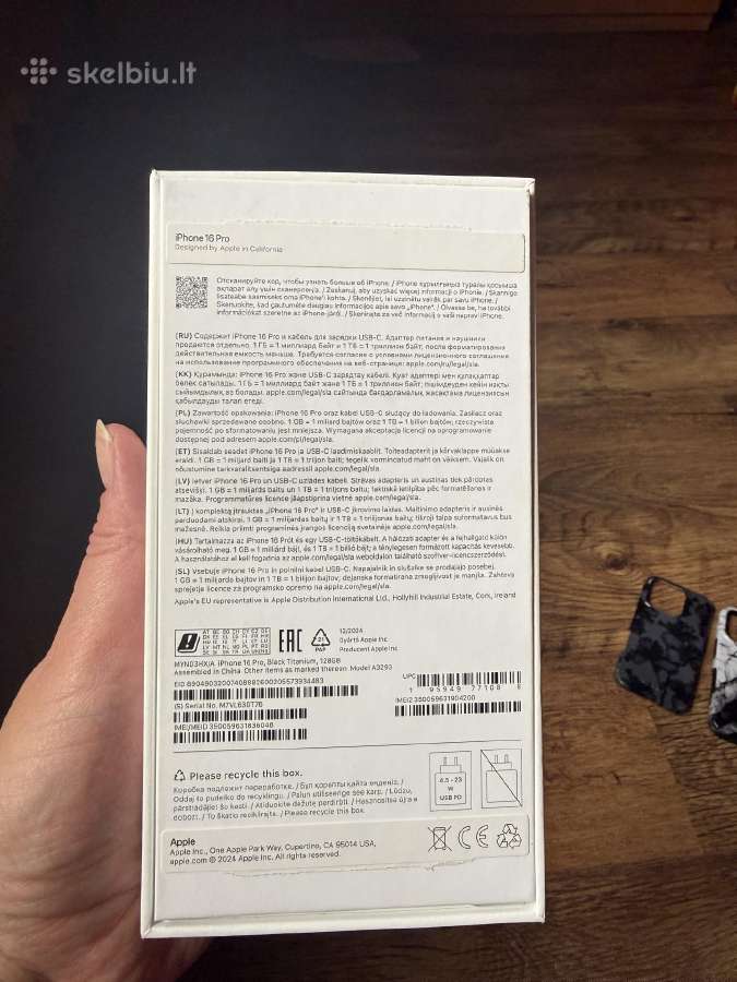 Parduodamas iPhone 16 Pro, 91 proc baterijos - nuotraukos Nr. 6