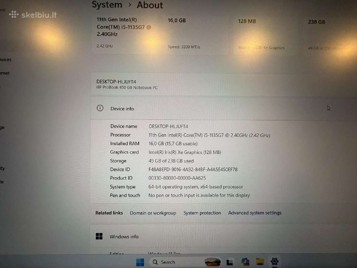 Hp Probook 480 G8 - nuotraukos Nr. 4