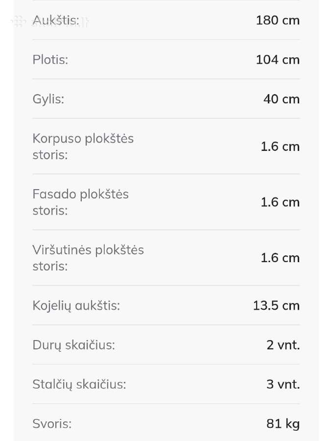 Lentyna Comfivo Citrus I - nuotraukos Nr. 6